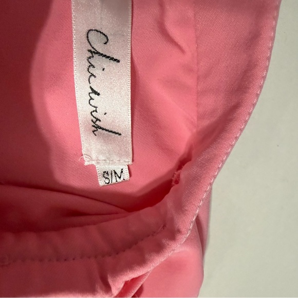 Chicwish Pink Bow-Tie Blouse - Picture 2 of 5